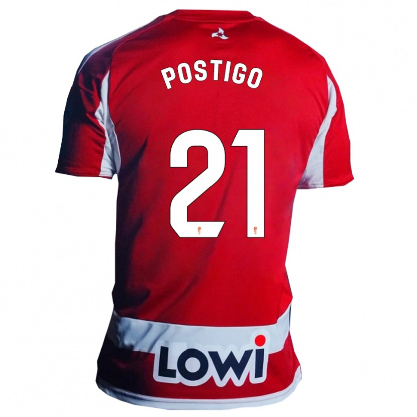 Danxen Herren Cristina Postigo Martín #21 Rot Weiß Heimtrikot Trikot 2025/26 T-Shirt Schweiz