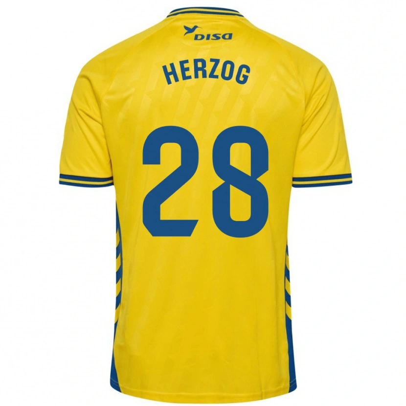 Danxen Herren Juanma Herzog #28 Gelb Blau Heimtrikot Trikot 2025/26 T-Shirt Schweiz