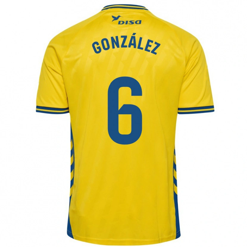 Danxen Herren Fabio González #6 Gelb Blau Heimtrikot Trikot 2025/26 T-Shirt Schweiz