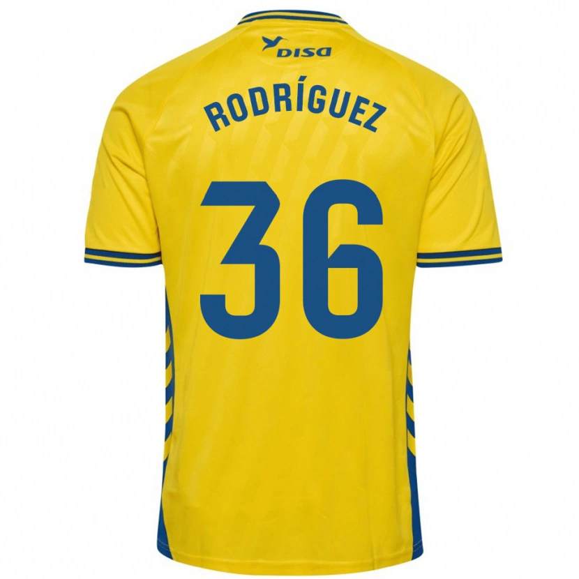 Danxen Herren Arturo Rodríguez #36 Gelb Blau Heimtrikot Trikot 2025/26 T-Shirt Schweiz