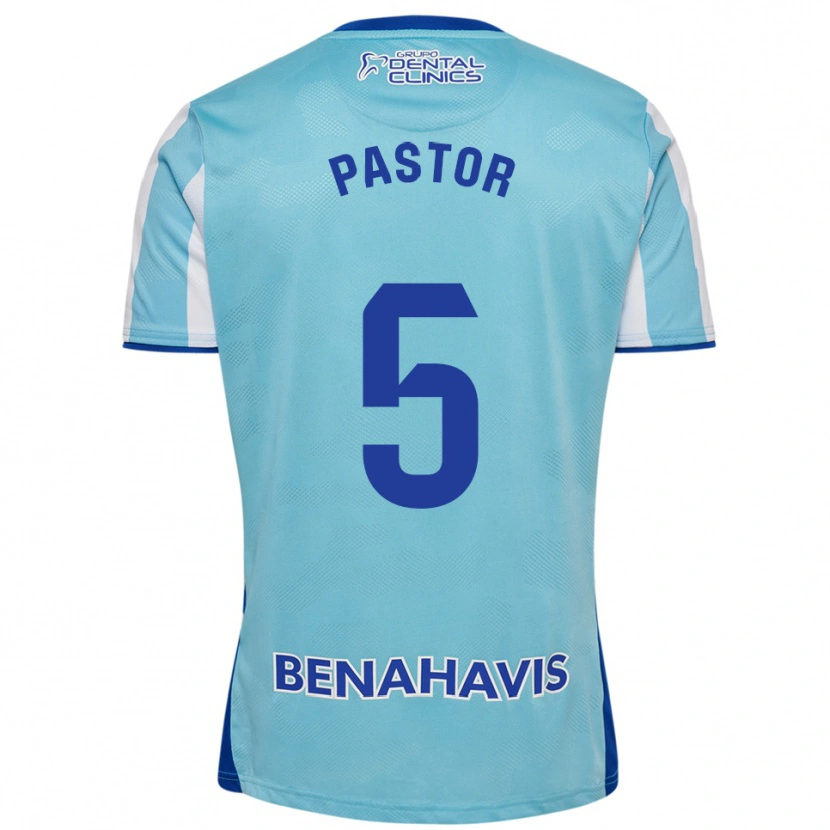 Danxen Herren Álex Pastor #5 Himmelblau Weiß Heimtrikot Trikot 2025/26 T-Shirt Schweiz