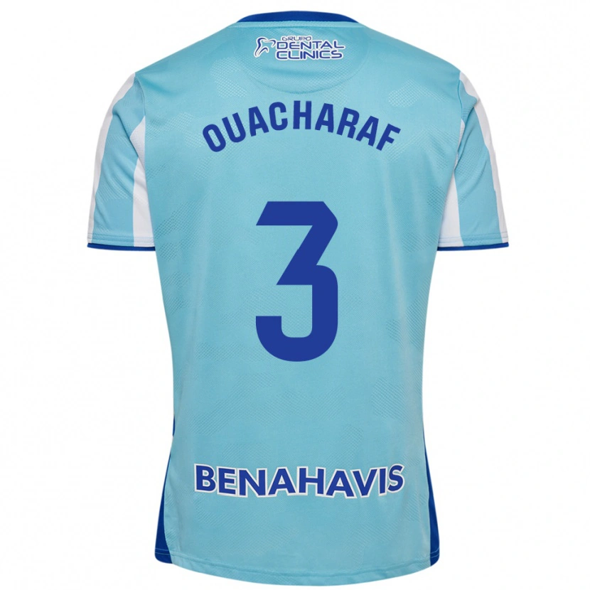 Danxen Herren Bilal Ouacharaf #3 Himmelblau Weiß Heimtrikot Trikot 2025/26 T-Shirt Schweiz