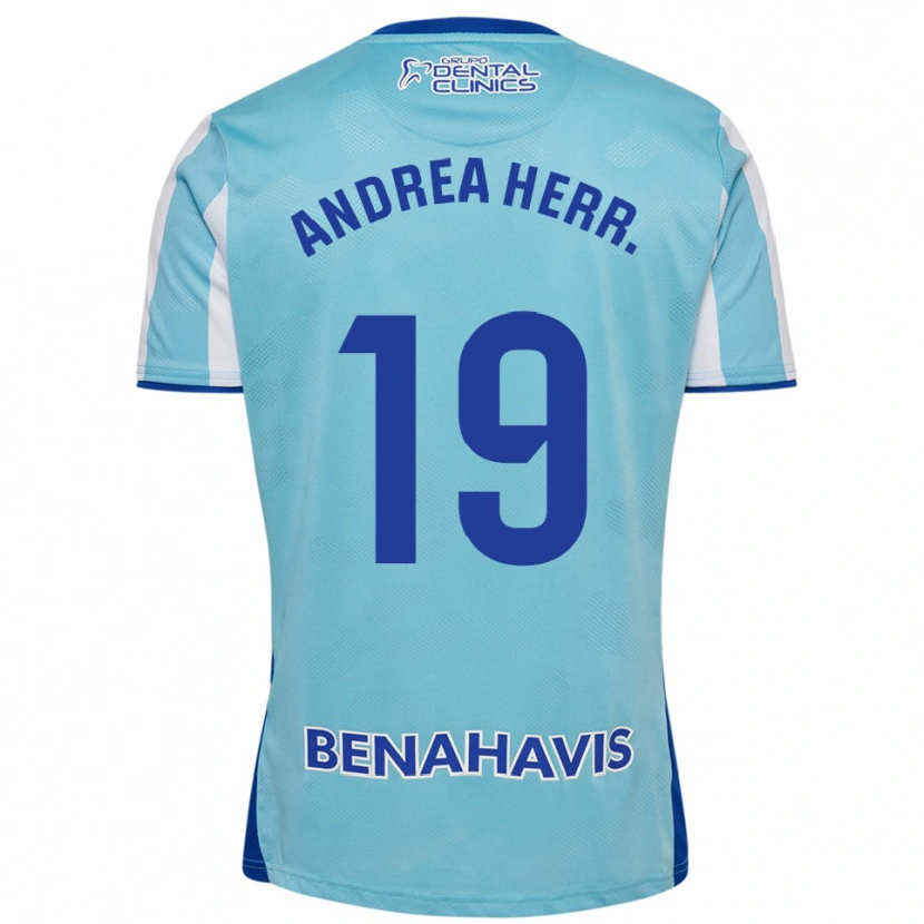 Danxen Herren Andrea Herrero Valiente #19 Himmelblau Weiß Heimtrikot Trikot 2025/26 T-Shirt Schweiz