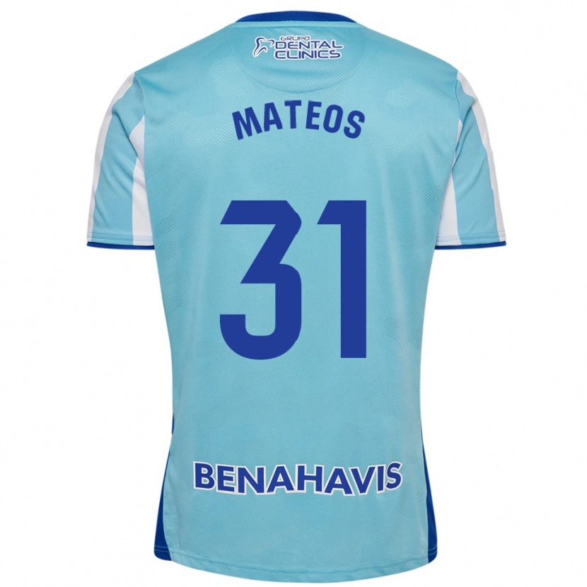 Danxen Herren Álex Mateos #31 Himmelblau Weiß Heimtrikot Trikot 2025/26 T-Shirt Schweiz