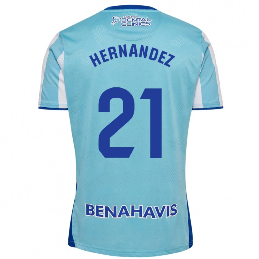 Danxen Herren Juan Hernández #21 Himmelblau Weiß Heimtrikot Trikot 2025/26 T-Shirt Schweiz