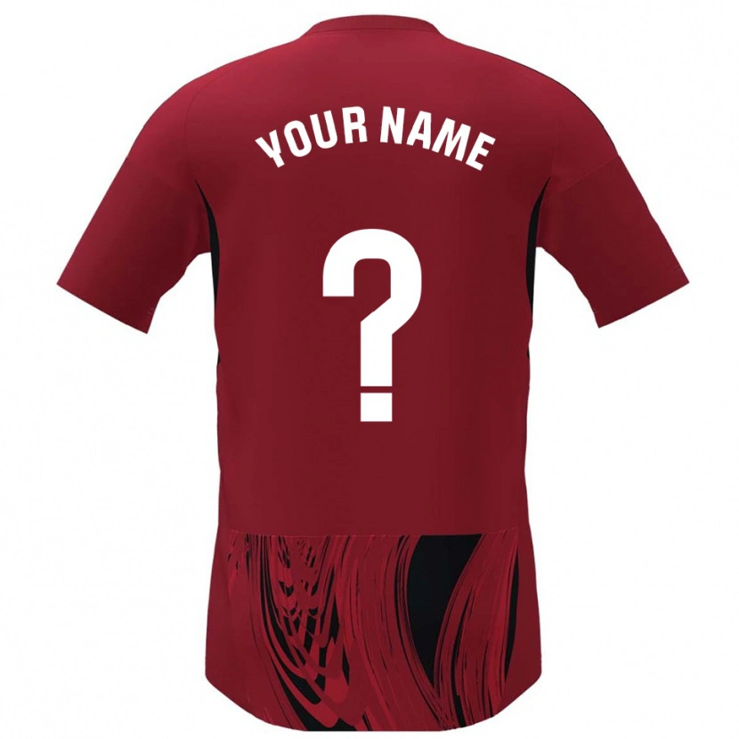 Danxen Herren Ihren Namen #0 Rot Schwarz Heimtrikot Trikot 2025/26 T-Shirt Schweiz