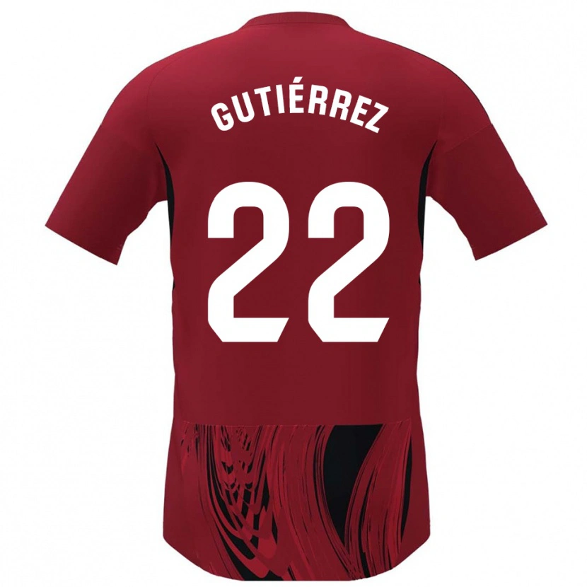 Danxen Herren Juan Gutiérrez #22 Rot Schwarz Heimtrikot Trikot 2025/26 T-Shirt Schweiz