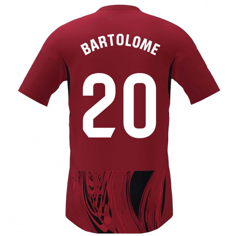 Danxen Herren Diego Bartolomé #20 Rot Schwarz Heimtrikot Trikot 2025/26 T-Shirt Schweiz