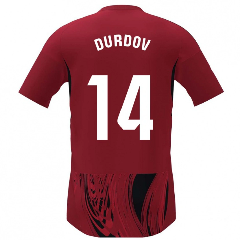 Danxen Herren Ivan Durdov #14 Rot Schwarz Heimtrikot Trikot 2025/26 T-Shirt Schweiz