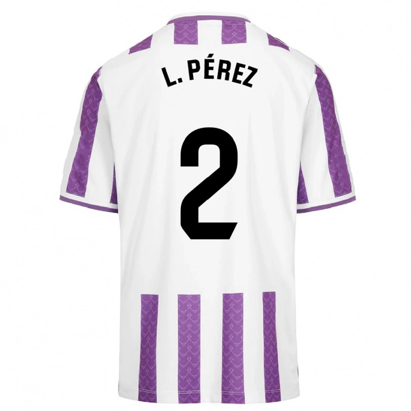 Danxen Herren Luis Pérez #2 Lila Weiß Heimtrikot Trikot 2025/26 T-Shirt Schweiz