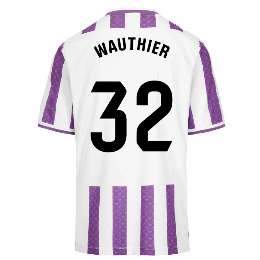 Danxen Herren Hugo Wauthier #32 Lila Weiß Heimtrikot Trikot 2025/26 T-Shirt Schweiz
