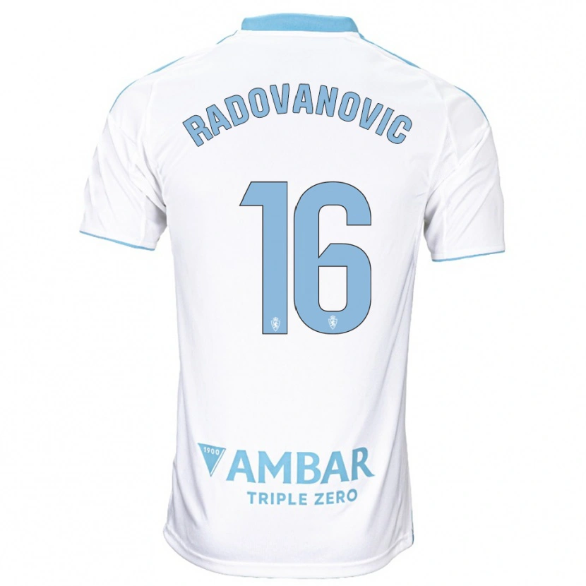 Danxen Herren Aleksandar Radovanovic #16 Weiß Himmelblau Heimtrikot Trikot 2025/26 T-Shirt Schweiz