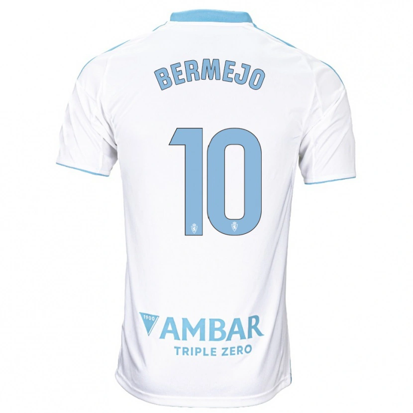 Danxen Herren Sergio Bermejo #10 Weiß Himmelblau Heimtrikot Trikot 2025/26 T-Shirt Schweiz