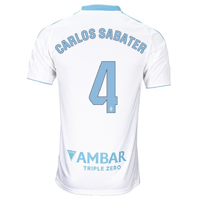 Danxen Herren Juan Carlos Sabater #4 Weiß Himmelblau Heimtrikot Trikot 2025/26 T-Shirt Schweiz