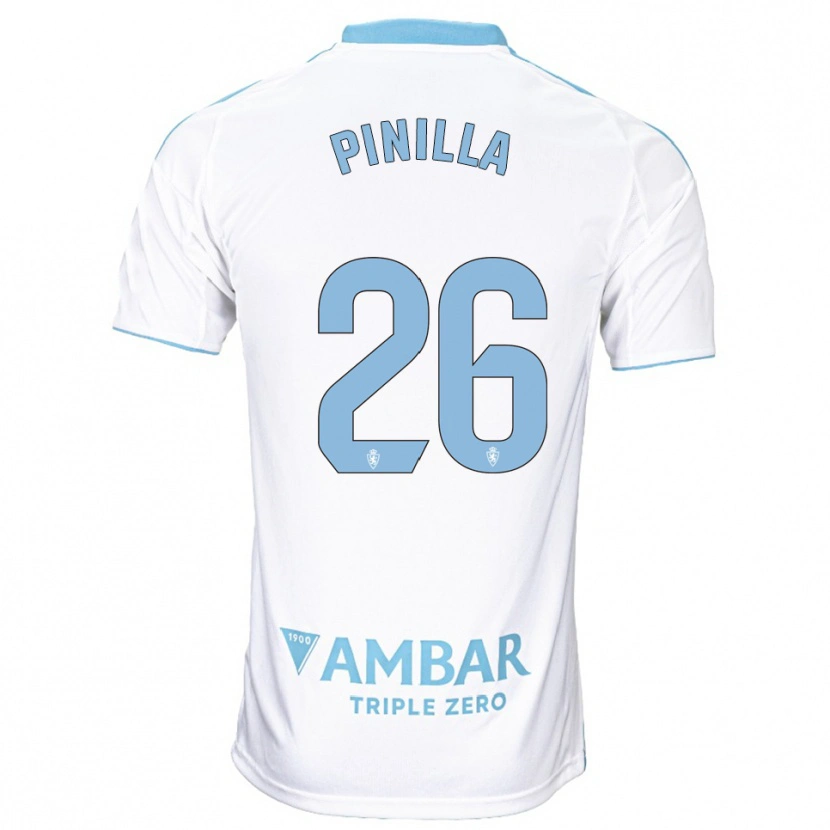 Danxen Herren Hugo Pinilla #26 Weiß Himmelblau Heimtrikot Trikot 2025/26 T-Shirt Schweiz