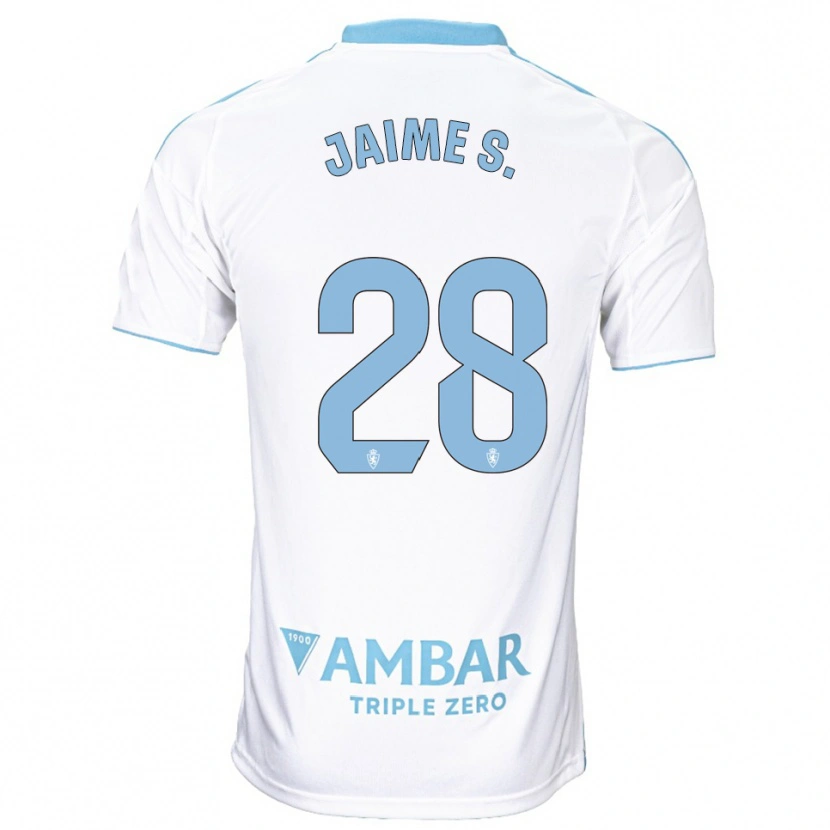 Danxen Herren Jaime Sánchez #28 Weiß Himmelblau Heimtrikot Trikot 2025/26 T-Shirt Schweiz