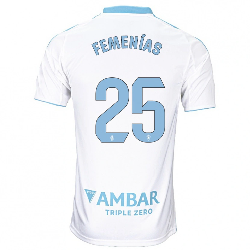 Danxen Herren Joan Femenías #25 Weiß Himmelblau Heimtrikot Trikot 2025/26 T-Shirt Schweiz