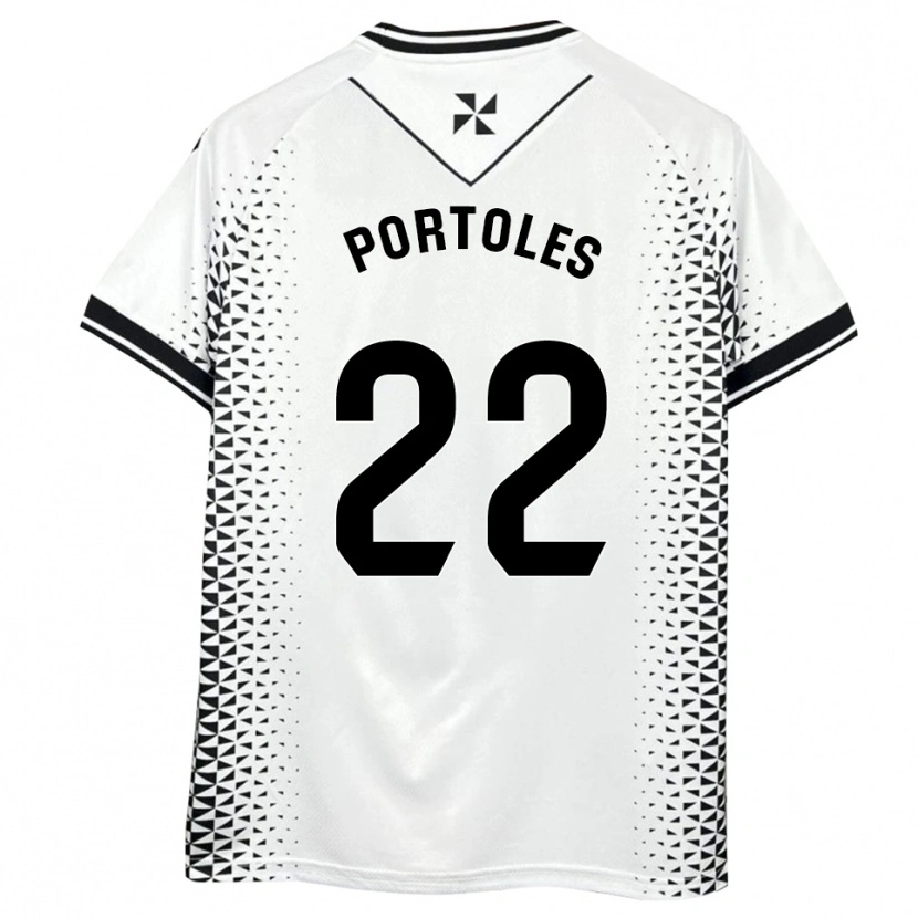 Danxen Herren Armengol Portoles #22 Weiß Schwarz Heimtrikot Trikot 2025/26 T-Shirt Schweiz