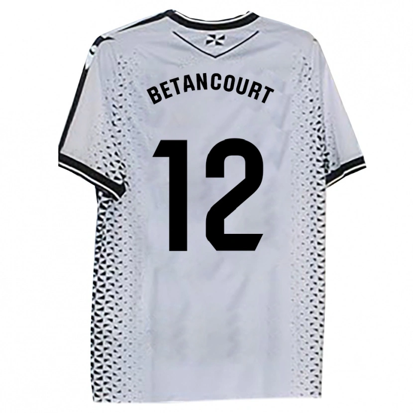 Danxen Herren Arick Betancourt #12 Weiß Schwarz Heimtrikot Trikot 2025/26 T-Shirt Schweiz