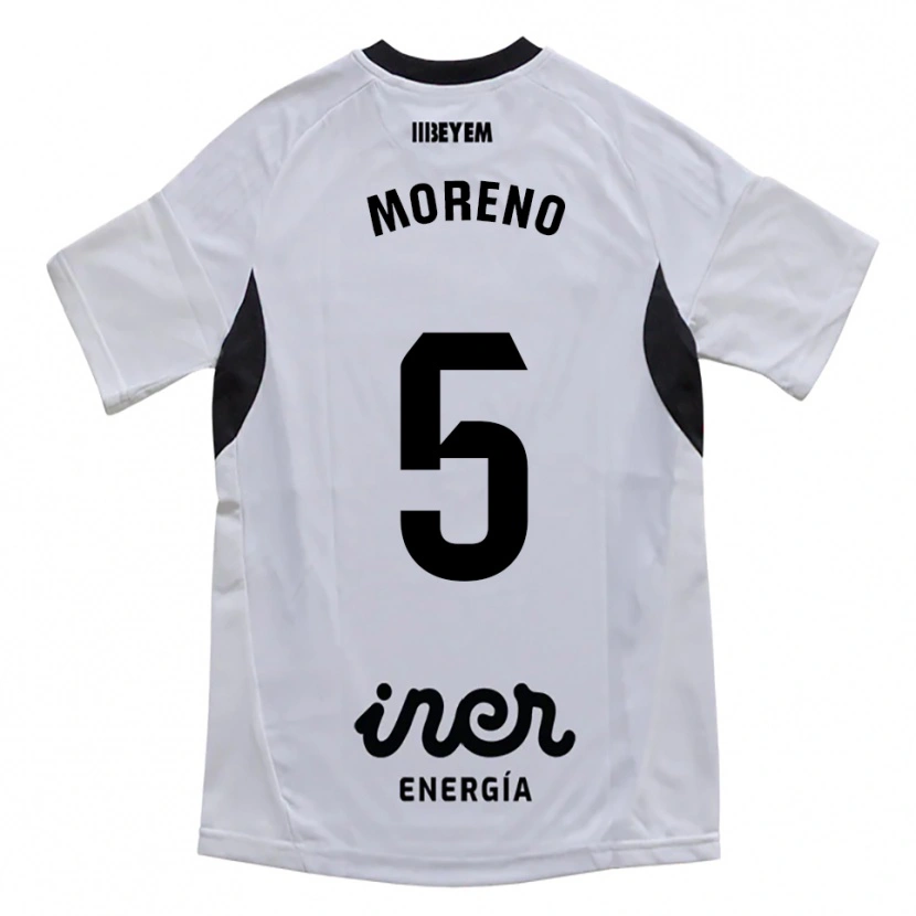 Danxen Herren Javi Moreno #5 Weiß Lila Heimtrikot Trikot 2025/26 T-Shirt Schweiz