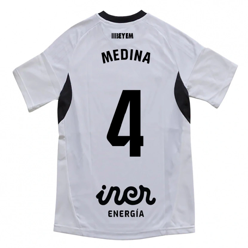 Danxen Herren Agus Medina #4 Weiß Lila Heimtrikot Trikot 2025/26 T-Shirt Schweiz