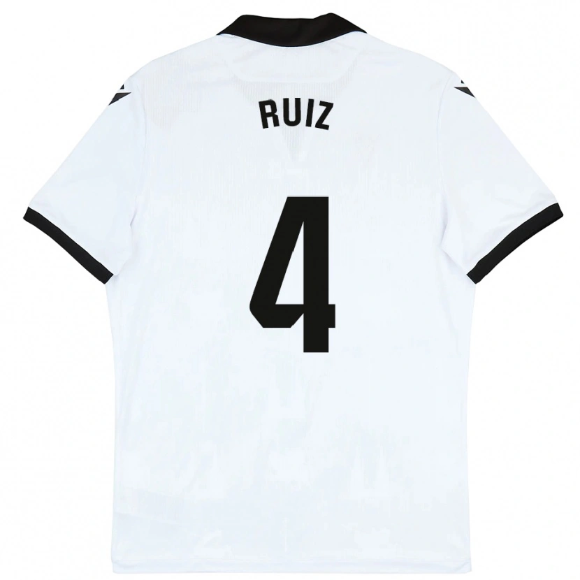 Danxen Herren Dani Ruiz #4 Weiß Schwarz Heimtrikot Trikot 2025/26 T-Shirt Schweiz