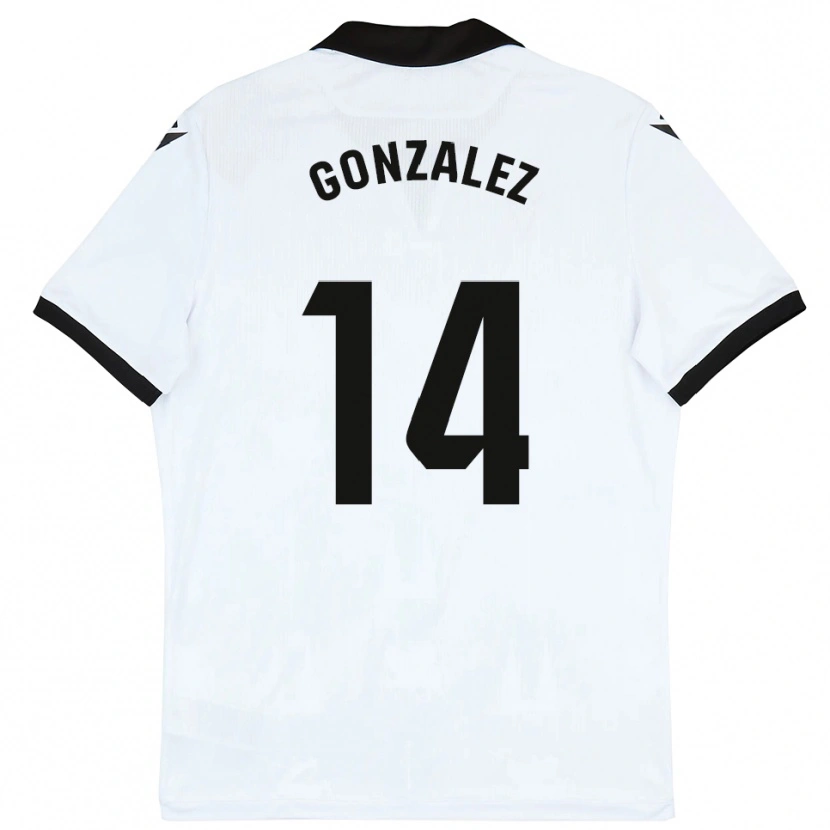 Danxen Herren David González #14 Weiß Schwarz Heimtrikot Trikot 2025/26 T-Shirt Schweiz