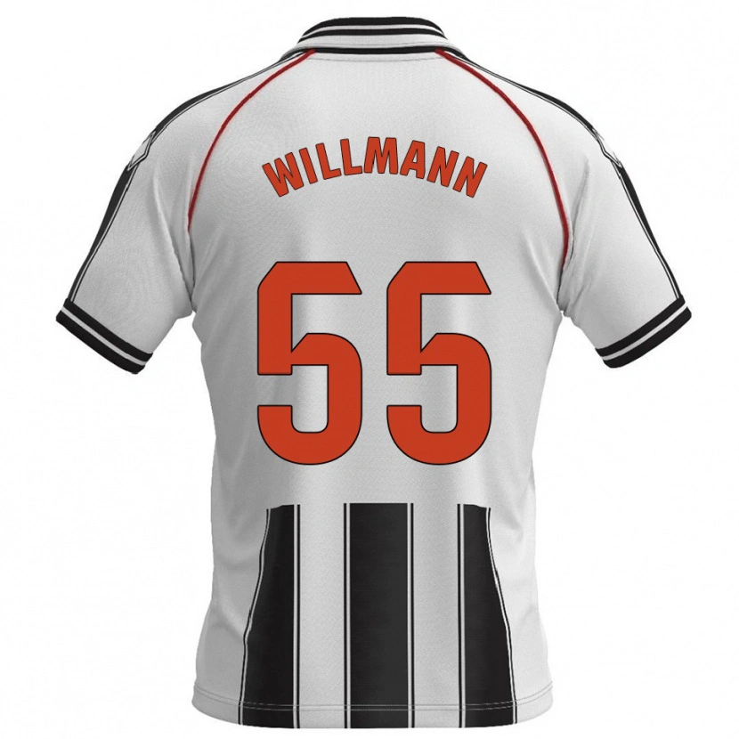 Danxen Herren Michal Willmann #55 Weiß Schwarz Heimtrikot Trikot 2025/26 T-Shirt Schweiz