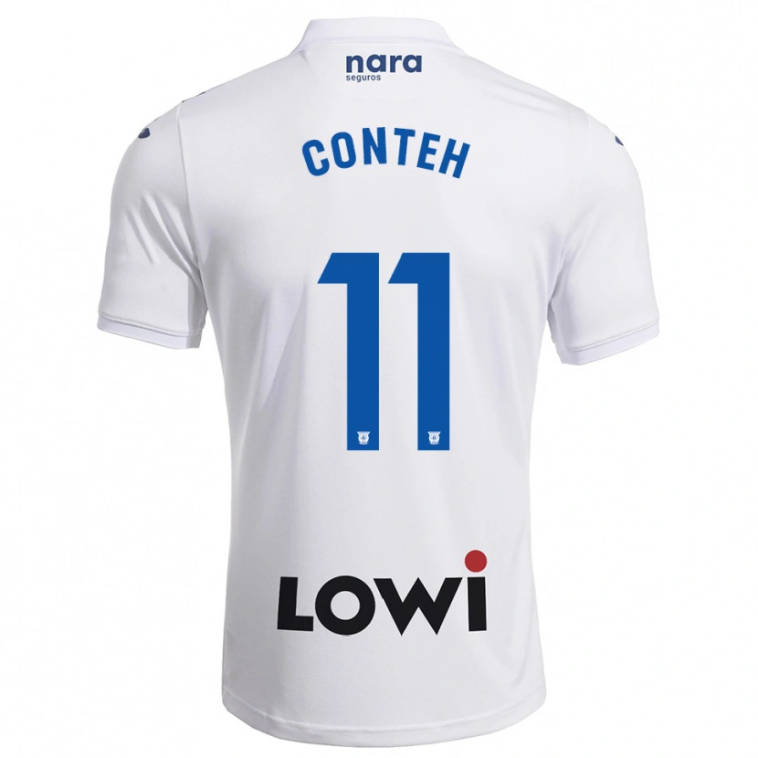 Danxen Herren Denis Conteh #11 Weiß Marine Heimtrikot Trikot 2025/26 T-Shirt Schweiz