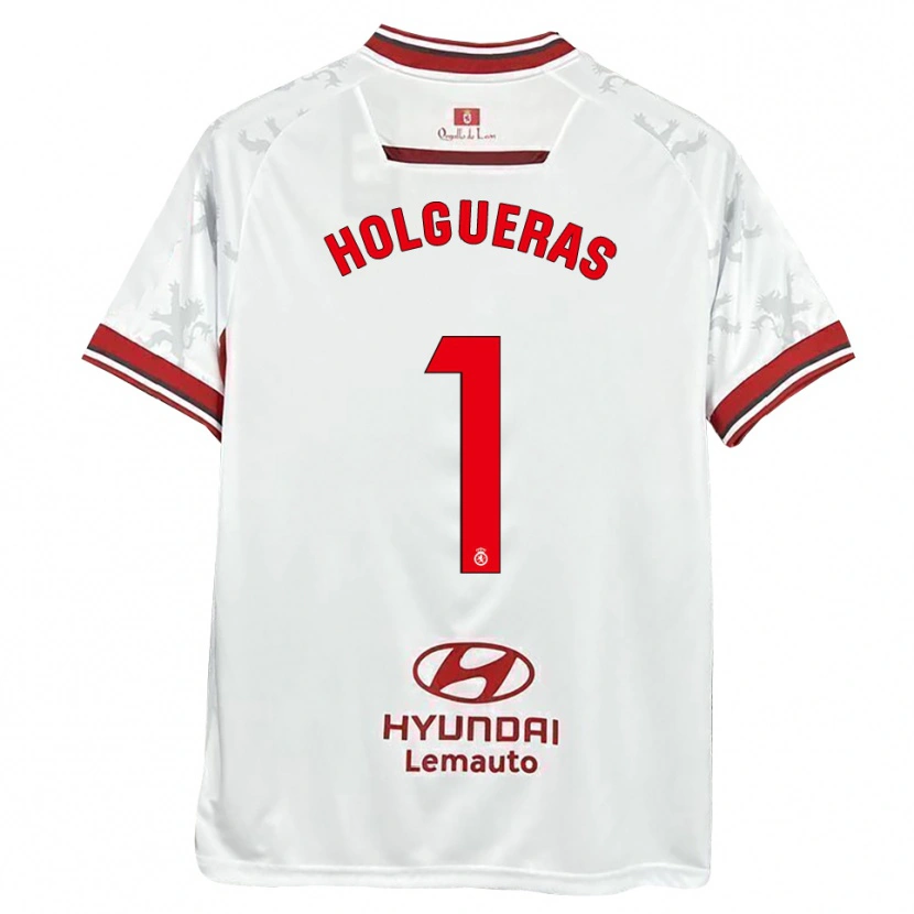 Danxen Herren Javi Holgueras #1 Weiß Rot Heimtrikot Trikot 2025/26 T-Shirt Schweiz
