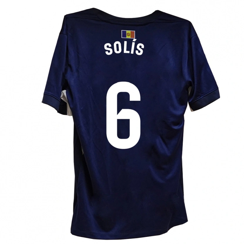 Danxen Herren Alberto Solís #6 Marineblau Weiß Heimtrikot Trikot 2025/26 T-Shirt Schweiz