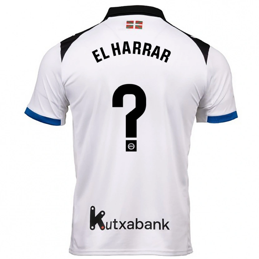 Danxen Herren Mohamed El Harrar #0 Weiß Blau Auswärtstrikot Trikot 2025/26 T-Shirt Schweiz