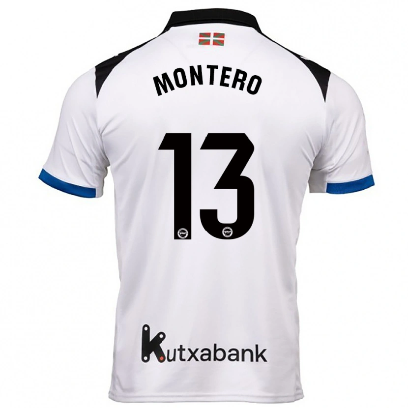 Danxen Herren Rubén Montero #13 Weiß Blau Auswärtstrikot Trikot 2025/26 T-Shirt Schweiz