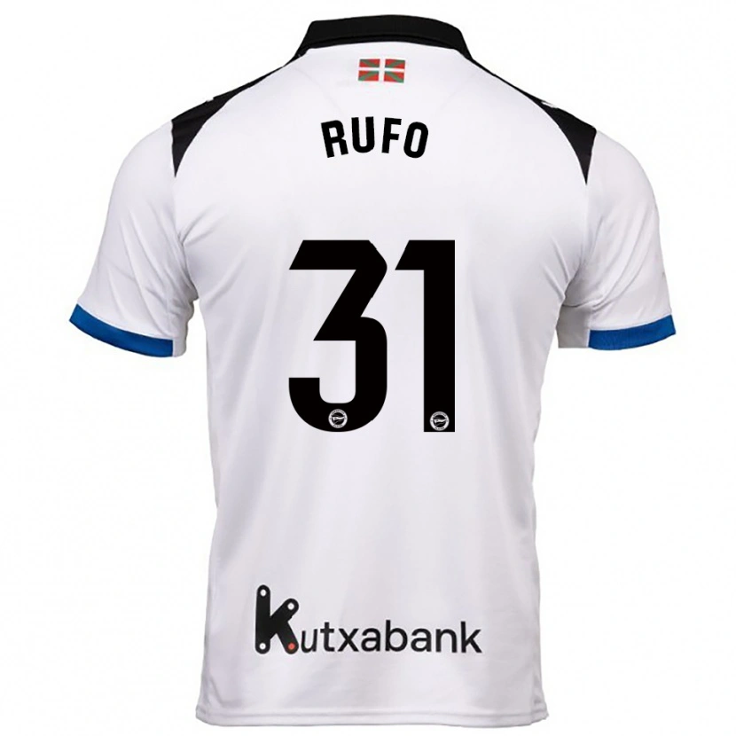 Danxen Herren Dennis Rufo #31 Weiß Blau Auswärtstrikot Trikot 2025/26 T-Shirt Schweiz