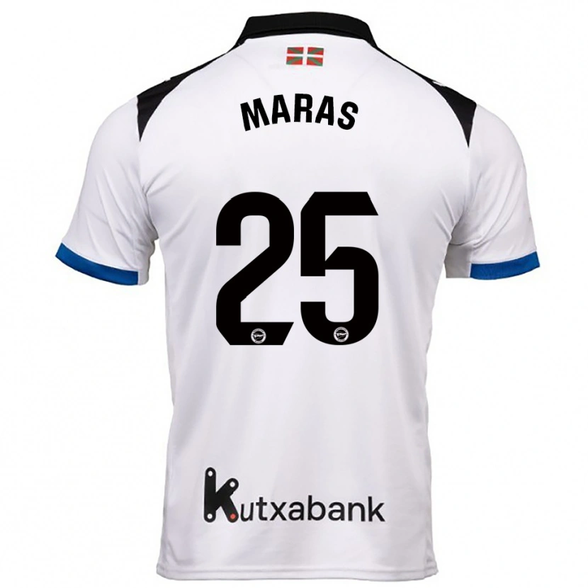 Danxen Herren Nikola Maras #25 Weiß Blau Auswärtstrikot Trikot 2025/26 T-Shirt Schweiz
