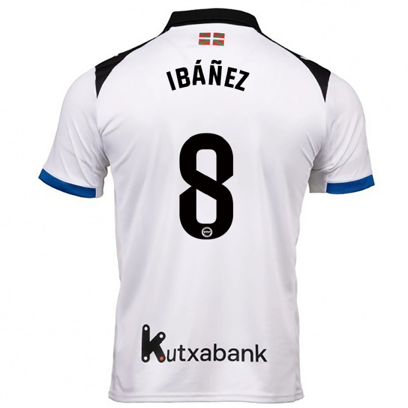 Danxen Herren Pablo Ibáñez #8 Weiß Blau Auswärtstrikot Trikot 2025/26 T-Shirt Schweiz