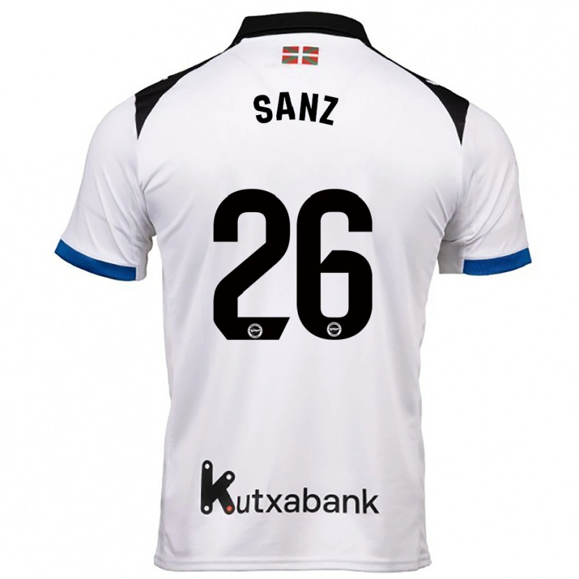 Danxen Herren Paco Sanz #26 Weiß Blau Auswärtstrikot Trikot 2025/26 T-Shirt Schweiz