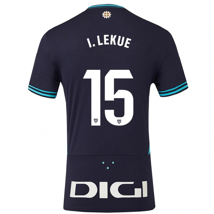 Danxen Herren Iñigo Lekue #15 Marine Himmelblau Auswärtstrikot Trikot 2025/26 T-Shirt Schweiz