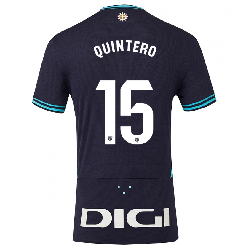 Danxen Herren Iker Quintero #15 Marine Himmelblau Auswärtstrikot Trikot 2025/26 T-Shirt Schweiz