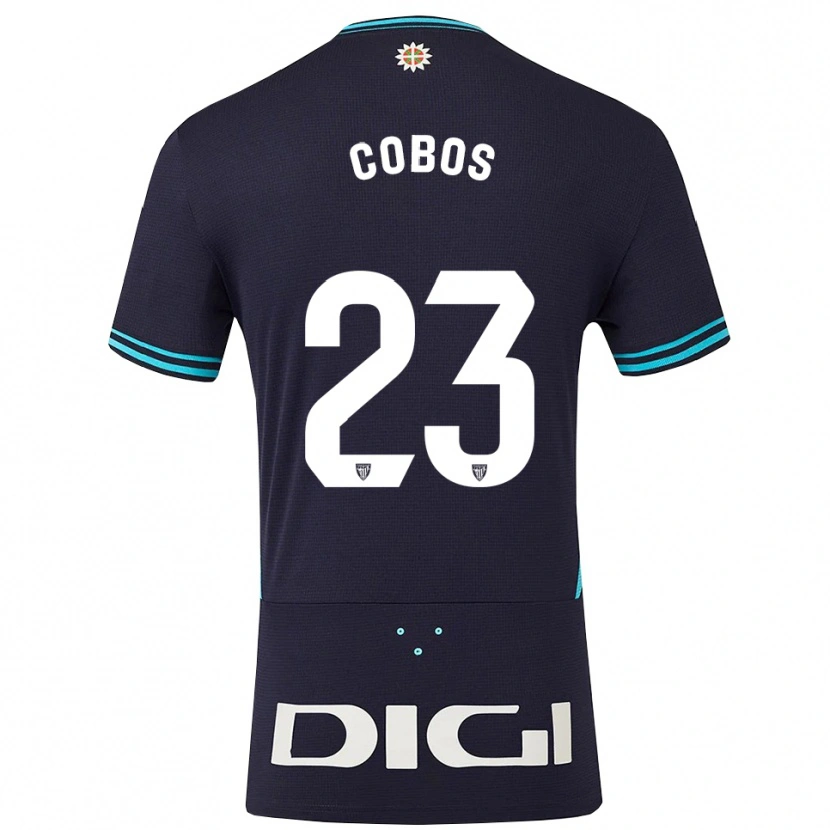 Danxen Herren Alain Cobos #23 Marine Himmelblau Auswärtstrikot Trikot 2025/26 T-Shirt Schweiz