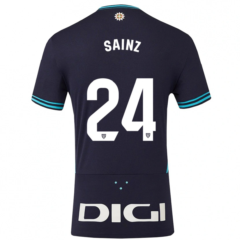 Danxen Herren Iñigo Sainz #24 Marine Himmelblau Auswärtstrikot Trikot 2025/26 T-Shirt Schweiz