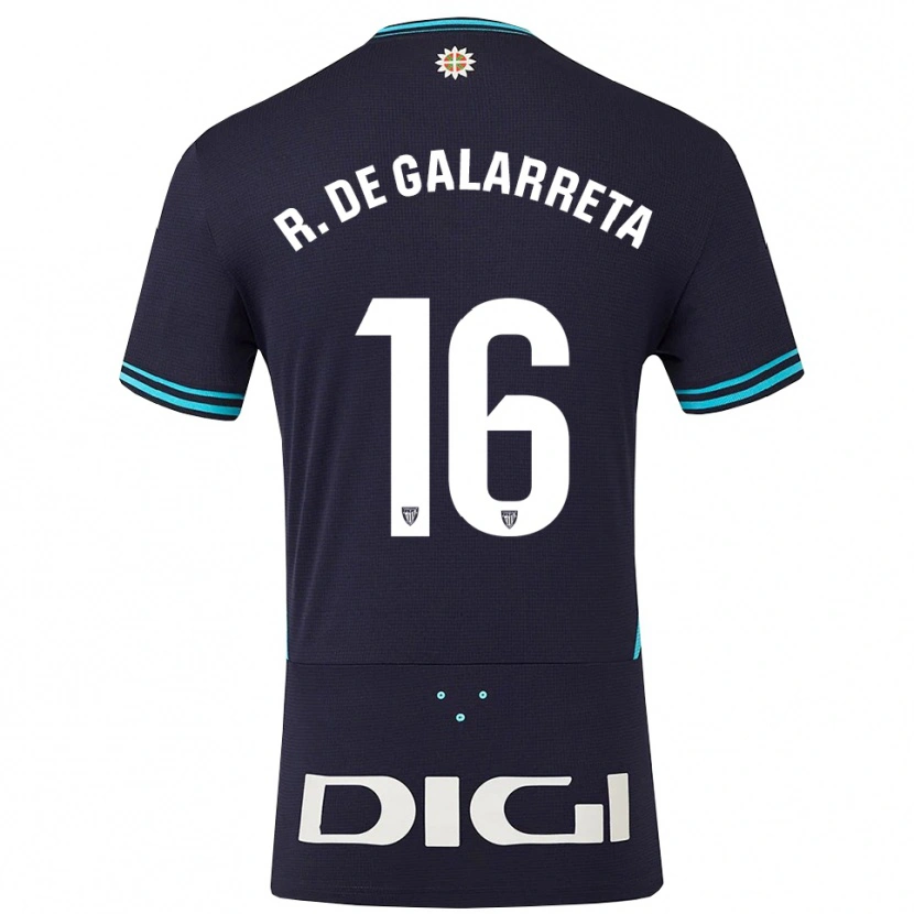 Danxen Herren Iñigo Ruiz De Galarreta #16 Marine Himmelblau Auswärtstrikot Trikot 2025/26 T-Shirt Schweiz