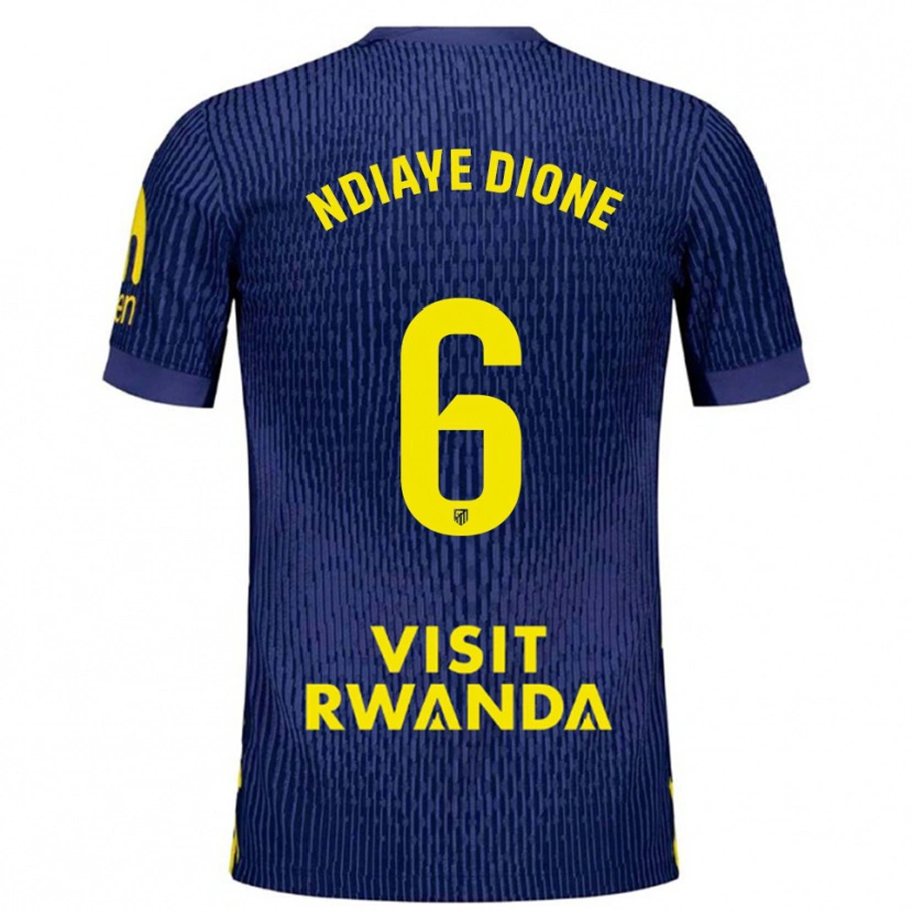 Danxen Herren Assane Ndiaye Dione #6 Marine Gelb Auswärtstrikot Trikot 2025/26 T-Shirt Schweiz