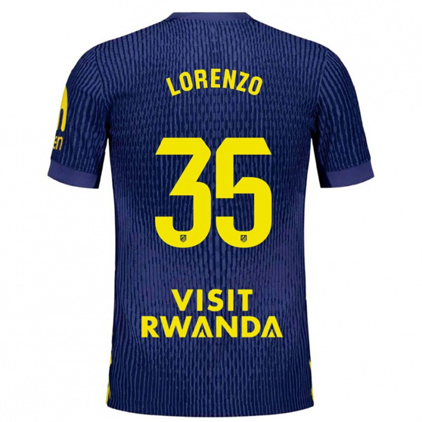 Danxen Herren Diego Lorenzo #35 Marine Gelb Auswärtstrikot Trikot 2025/26 T-Shirt Schweiz