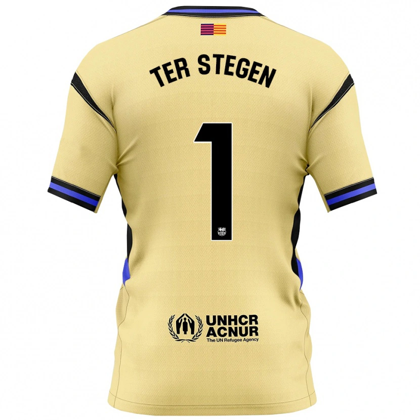 Danxen Herren Marc-André Ter Stegen #1 Gelb Schwarz Auswärtstrikot Trikot 2025/26 T-Shirt Schweiz