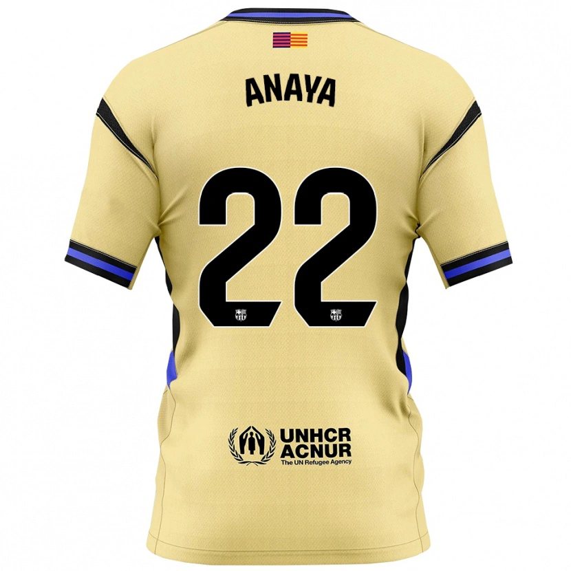 Danxen Herren Joan Anaya #22 Gelb Schwarz Auswärtstrikot Trikot 2025/26 T-Shirt Schweiz