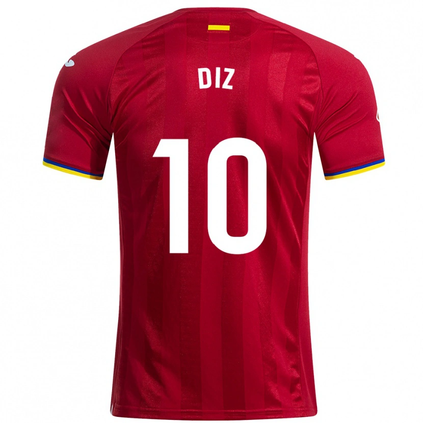 Danxen Herren Rafa Diz #10 Rot Gelb Blau Auswärtstrikot Trikot 2025/26 T-Shirt Schweiz