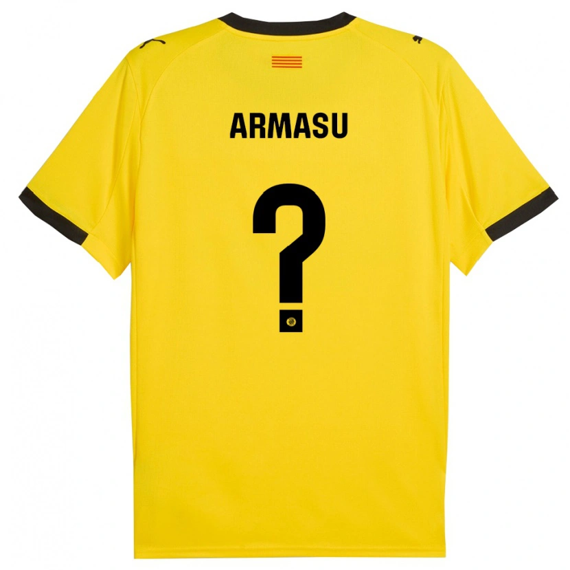 Danxen Herren Daniel Armașu #0 Gelb Schwarz Auswärtstrikot Trikot 2025/26 T-Shirt Schweiz