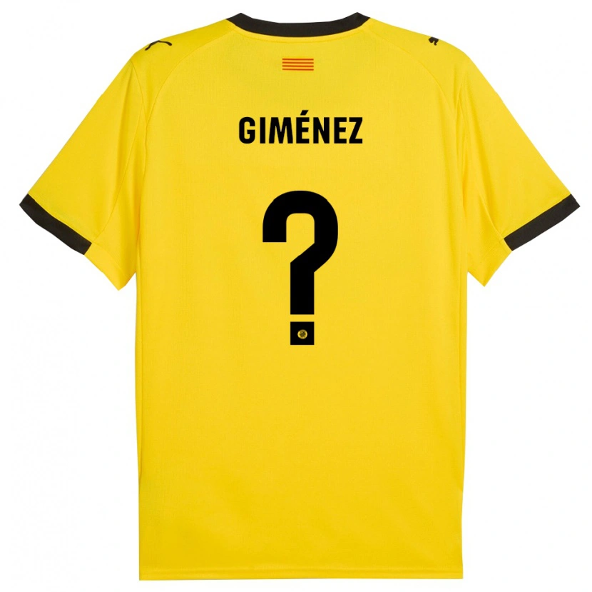 Danxen Herren Félix Giménez #0 Gelb Schwarz Auswärtstrikot Trikot 2025/26 T-Shirt Schweiz