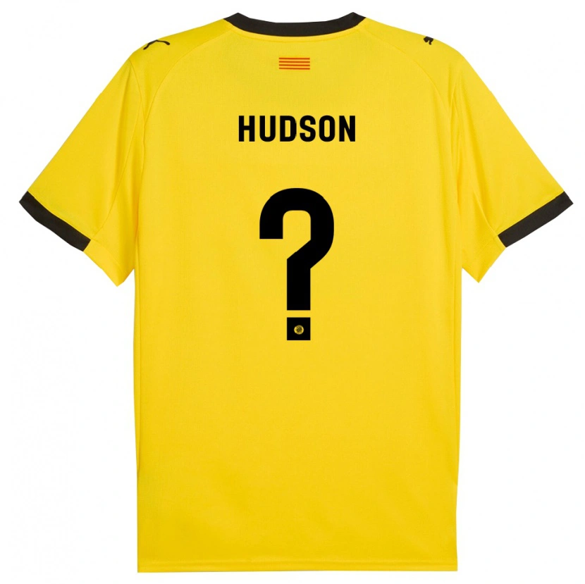 Danxen Herren Hudson #0 Gelb Schwarz Auswärtstrikot Trikot 2025/26 T-Shirt Schweiz